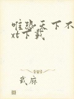 唯恐天下不乱txt下载