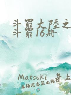 斗罗大陆之终极斗罗16册