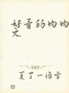 好看的肉肉高干文