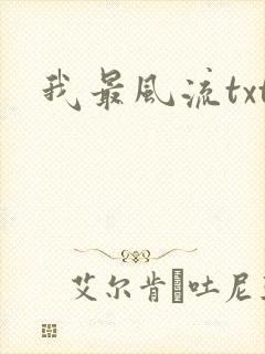 我最风流txt