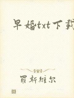 早婚txt下载