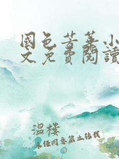 国色芳华小说全文免费阅读