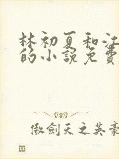 林初夏和江未寒的小说免费阅读