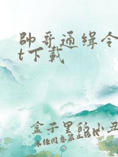 帅哥通缉令txt下载