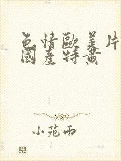 色情欧美片午夜国产特黄