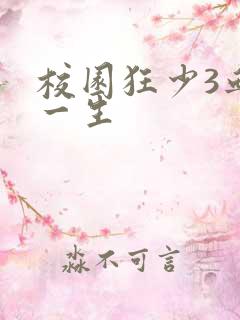 校园狂少3血染一生