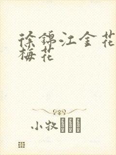 徐锦江金花瓶楷梅花