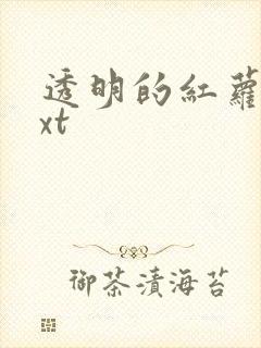 透明的红萝卜txt