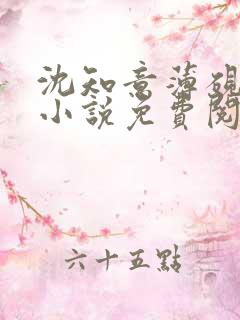 沈知意薄砚霆的小说免费阅读