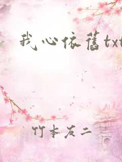我心依旧txt