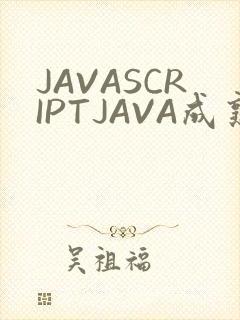 JAVASCRIPTJAVA成熟亲子