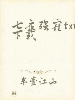 七夜强宠txt下载