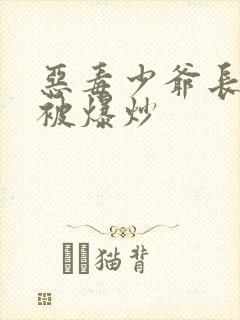 恶毒少爷长大后被爆炒