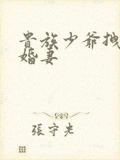 贵族少爷拽拽未婚妻