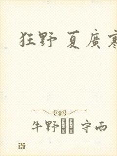 狂野 夏广寒