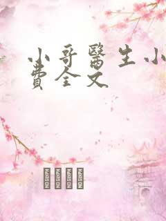 小哥医生小说免费全文