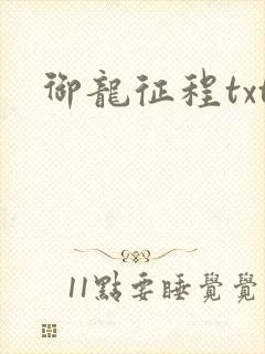 御龙征程txt