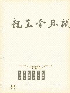 龙王令且试天下