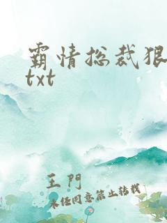 霸情总裁狠狠爱txt