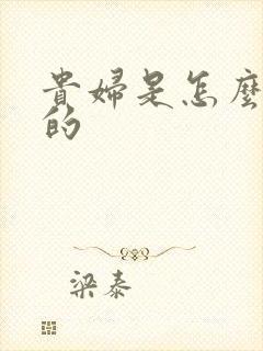 贵妇是怎么炼成的