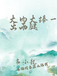 大肉大捧一进一出两腿