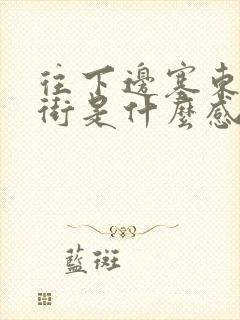 往下边塞东西逛街是什么感觉