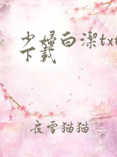 少妇白洁txt下载