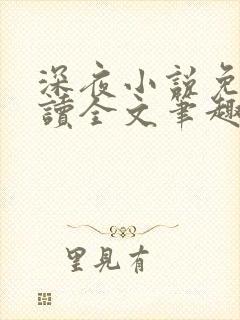 深夜小说免费阅读全文笔趣阁