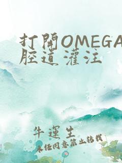 打开OMEGA腔道灌注