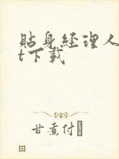 贴身经理人txt下载