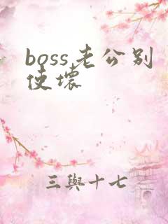 boss老公别使坏