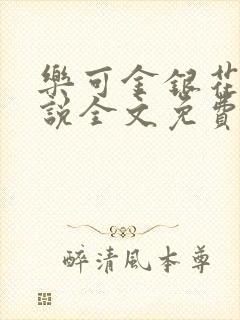 乐可金银花露小说全文免费阅读