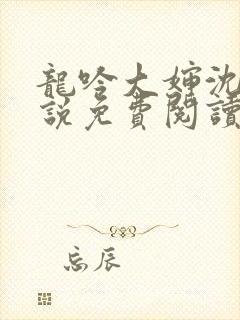 龙吟大婶沈浩小说免费阅读笔趣阁