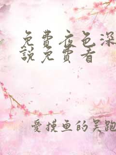 免费夜色深处小说免费看