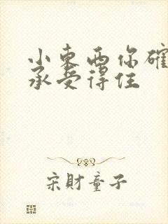 小东西你确定你承受得住