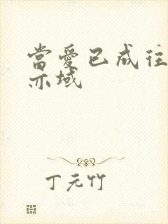 当爱已成往事 亦域