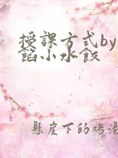授课方式by肉馅小水饺
