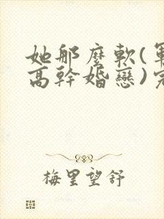 她那么软(军婚高干婚恋)完结