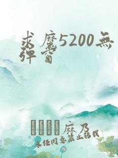 求魔5200无弹窗