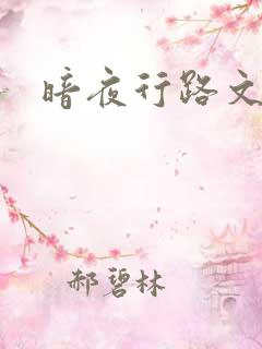 暗夜行路文集
