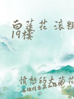 白莲花 滚粗 19楼