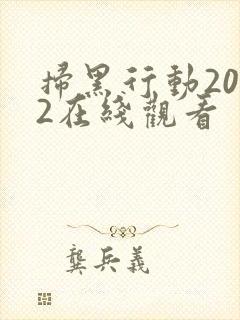 扫黑行动2022在线观看