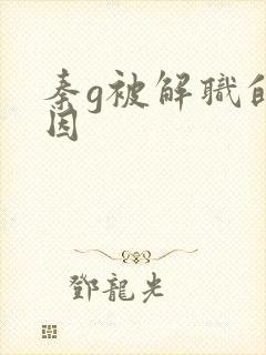 秦g被解职的原因