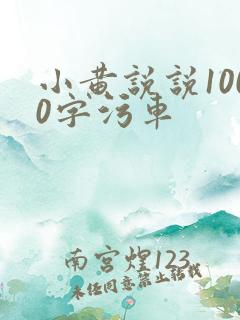小黄说说1000字污车