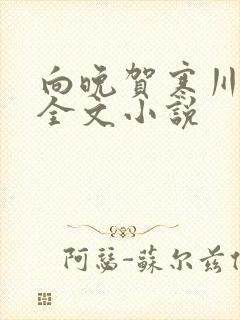 向晚贺寒川免费全文小说