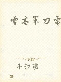 雪亮军刀电视剧