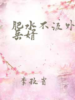 肥水不流外人田岳婿