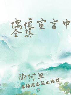 偶像宣言中文版全集