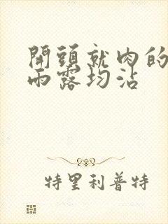 开头就肉的古文雨露均沾