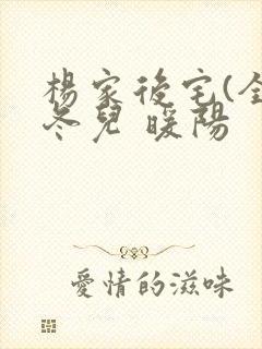 杨家后宅(全)冬儿 暖阳